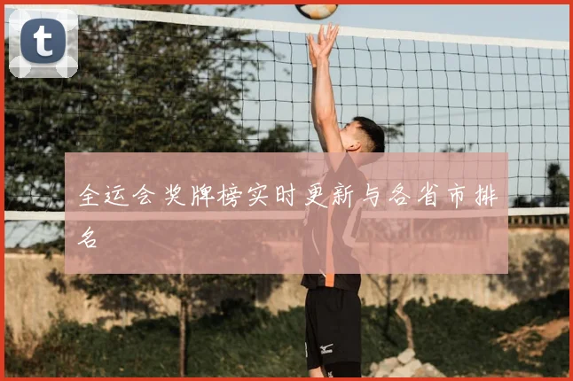 全运会奖牌榜实时更新与各省市排名
